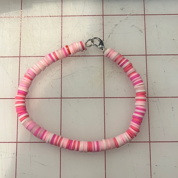 shades of pink clay bracelet - Picture 1 of 1